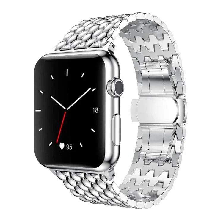 xDfind龍紋金屬錶帶，適用於Apple Watch 42 / 44 / 45 / 46 / 49mm，Apple Watch 38 / 40 / 41 / S10 42mm