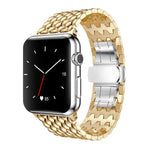 xDfind龍紋金屬錶帶，適用於Apple Watch 42 / 44 / 45 / 46 / 49mm，Apple Watch 38 / 40 / 41 / S10 42mm