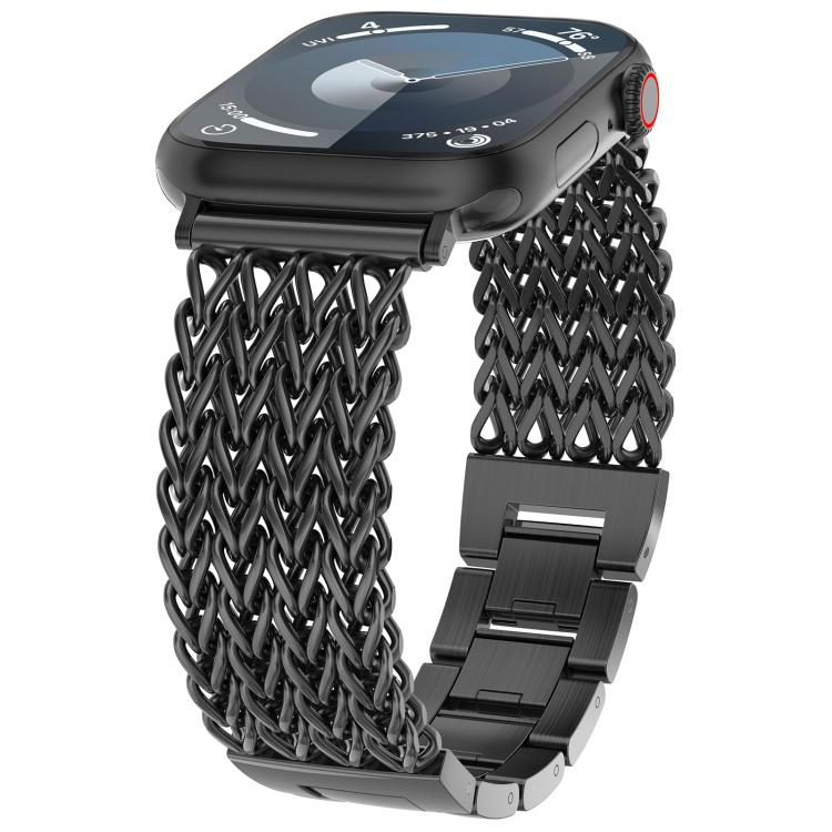 xDfind人字紋編織不鏽鋼錶帶，適用於Apple Watch 42 / 44 / 45 / 46 / 49mm，Apple Watch 38 / 40 / 41 / S10 42mm