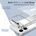 四角防震壓克力+TPU手機殼，適用於iPhone 17 Pro Max、iPhone 17 Pro、iPhone 17、iPhone Air