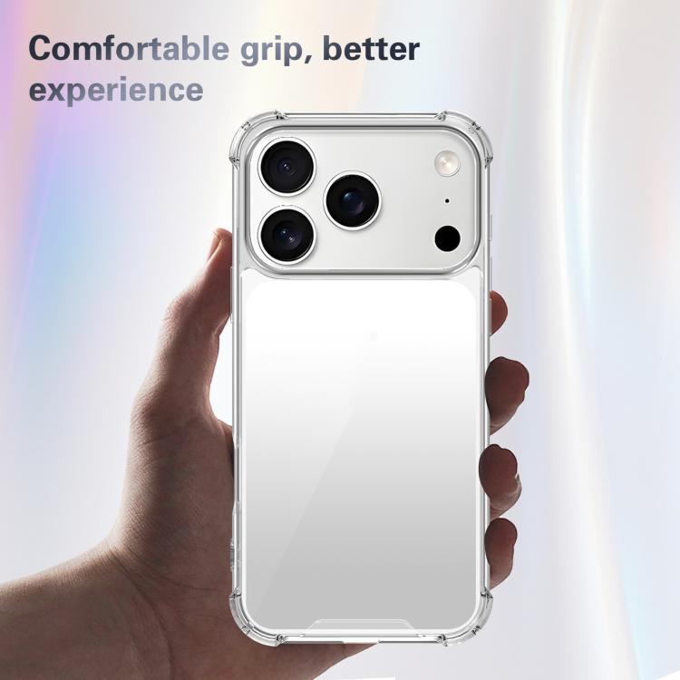 四角防震壓克力+TPU手機殼，適用於iPhone 17 Pro Max、iPhone 17 Pro、iPhone 17、iPhone Air