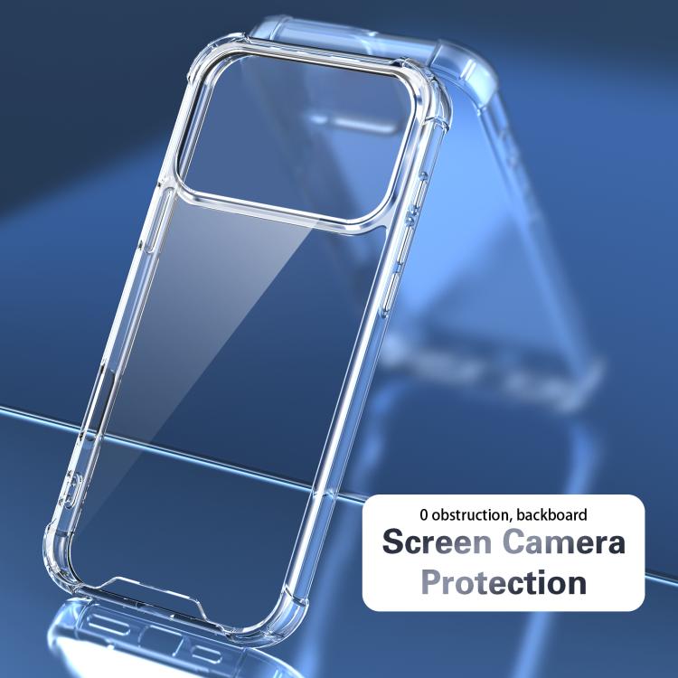 四角防震壓克力+TPU手機殼，適用於iPhone 17 Pro Max、iPhone 17 Pro、iPhone 17、iPhone Air