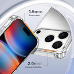 四角防震壓克力+TPU手機殼，適用於iPhone 17 Pro Max、iPhone 17 Pro、iPhone 17、iPhone Air