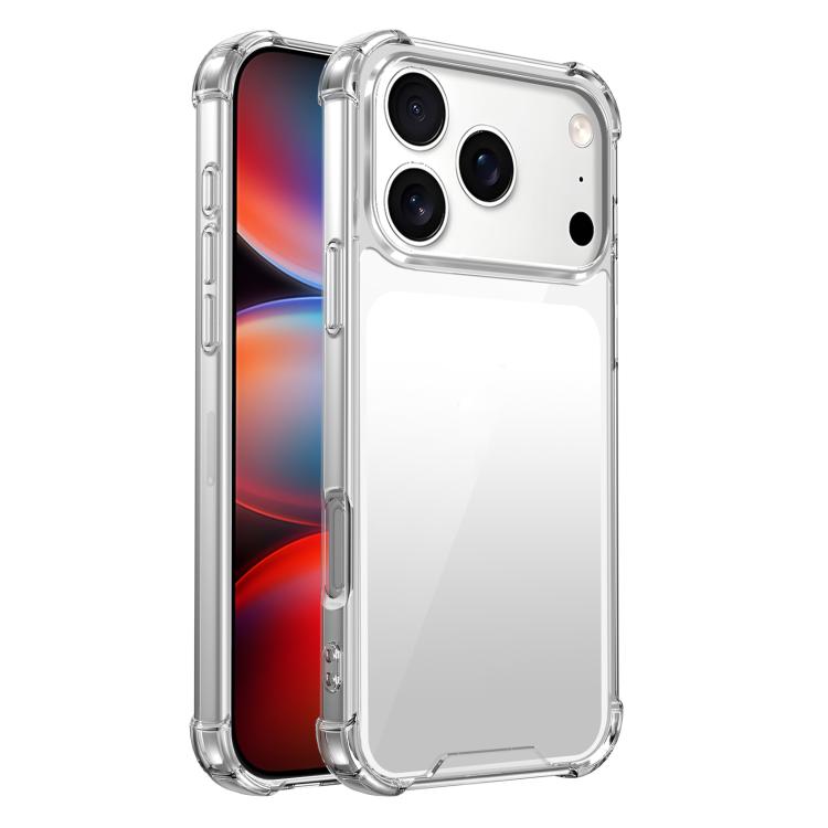 四角防震壓克力+TPU手機殼，適用於iPhone 17 Pro Max、iPhone 17 Pro、iPhone 17、iPhone Air