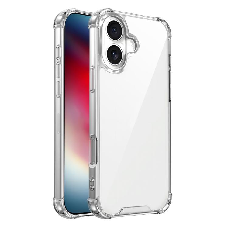 四角防震壓克力+TPU手機殼，適用於iPhone 17 Pro Max、iPhone 17 Pro、iPhone 17、iPhone Air
