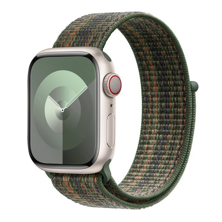 基本尼龍環形錶帶，配備3D曲面保護膜，適用於Apple Watch Series 10 46mm、Apple Watch Series 10 42mm、Apple Watch Series 44mm