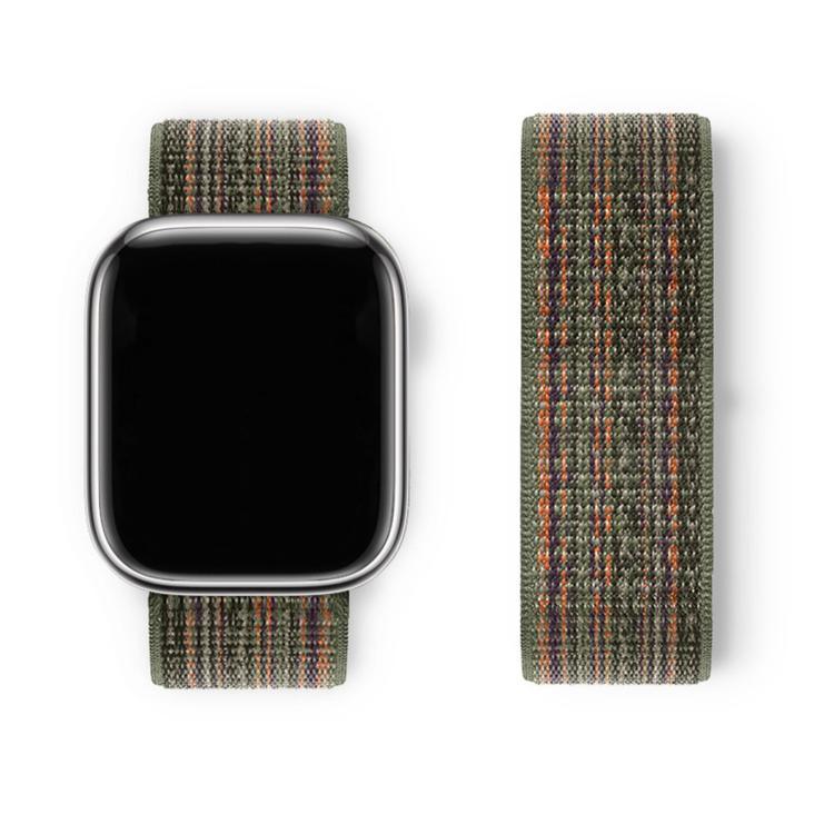 基本尼龍環形錶帶，配備3D曲面保護膜，適用於Apple Watch Series 41mm、Apple Watch Series 38mm、Apple Watch Series 42mm
