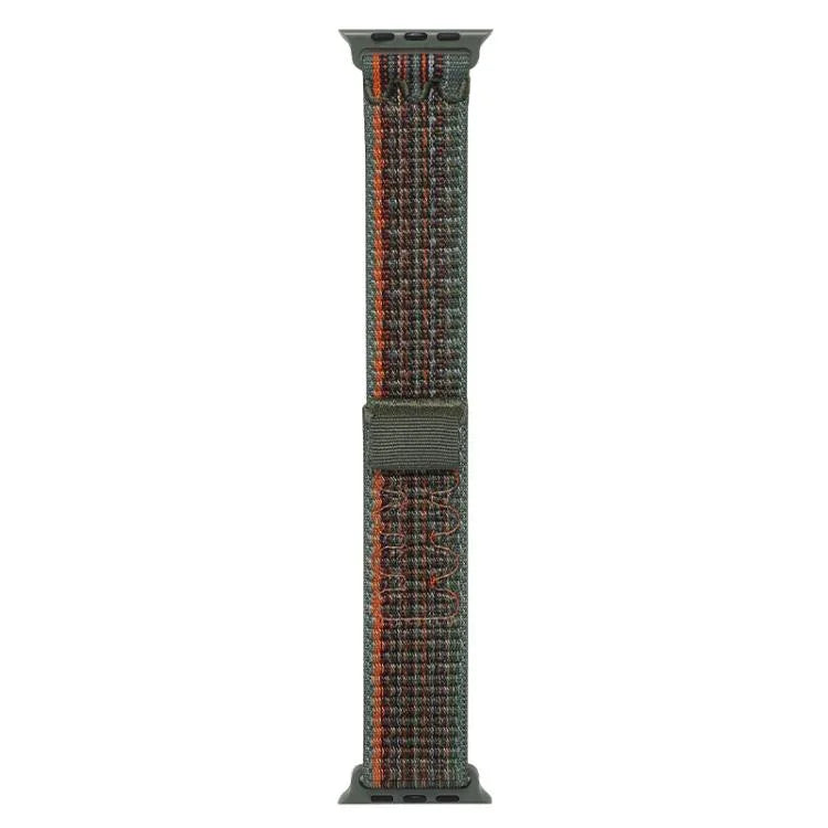 尼龍環形錶帶，配備3D曲面保護膜，適用於Apple Watch Series 41mm、Apple Watch Series 38mm、Apple Watch Series 42mm