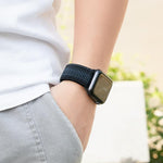 尼龍環形錶帶，配備3D曲面保護膜，適用於Apple Watch Series 40mm、Apple Watch Ultra 2 / 1 49mm、Apple Watch Series 45mm