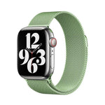 米蘭不鏽鋼錶帶，配備3D曲面保護膜，適用於Apple Watch Series 10 46mm、Apple Watch Series 10 42mm、Apple Watch Series 44mm