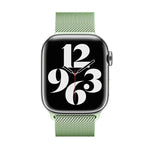 米蘭尼斯不鏽鋼錶帶搭配3D曲面膜，適用於Apple Watch系列41mm、38mm、42mm