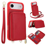 斜背拉鍊RFID卡包手機殼，適用於iPhone 17 Pro Max、iPhone 17 Pro、iPhone Air、iPhone 15 Pro Max、iPhone 15 Pro、iPhone 15 Plus / 14 Plus