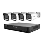 SriHome NVS005-POE065 3MP 高清 4通道 POE 攝影機網路視頻錄影套件，3MP 4通道