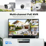 SriHome NVS005-POE065 3MP 高清 4通道 POE 攝影機網路視頻錄影套件，3MP 4通道