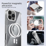 ABEEL MagSafe 磁吸彩色環防刮透明手機殼，適用於 iPhone 13 Pro Max，適用於 iPhone 13 Pro，適用於 iPhone 13