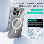 ABEEL MagSafe 磁吸彩色環防刮透明手機殼，適用於 iPhone 13 Pro Max，適用於 iPhone 13 Pro，適用於 iPhone 13