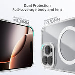 ABEEL MagSafe 磁吸彩色環防刮透明手機殼，適用於 iPhone 13 Pro Max，適用於 iPhone 13 Pro，適用於 iPhone 13