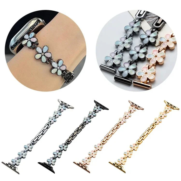 xDfind 太陽花瓣金屬錶帶，適用於Apple Watch 42 / 44 / 45 / 46 / 49mm，38 / 40 / 41 / S10 42mm