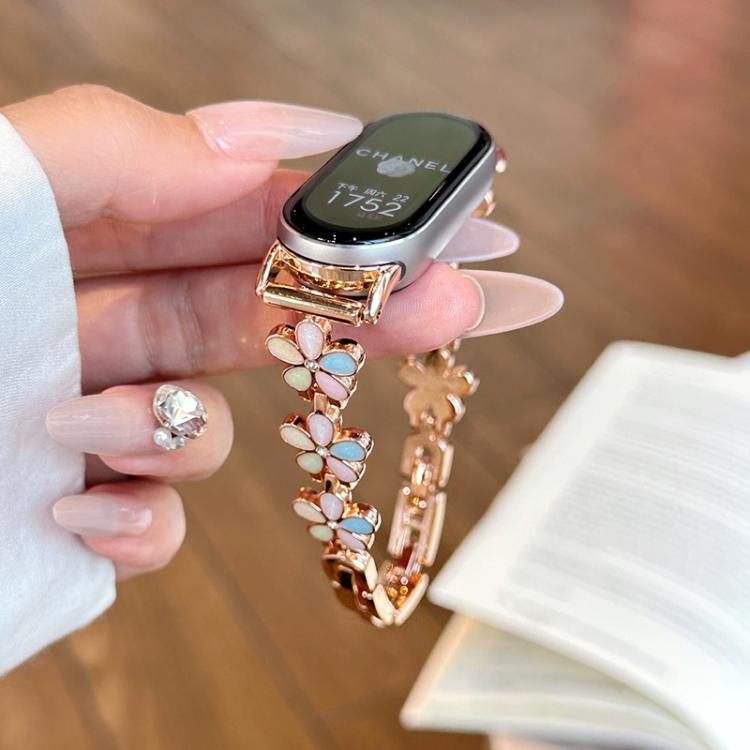 xDfind Sun Petal Metal Watch Band, For Xiaomi Smart Band 10 / 9 / 8