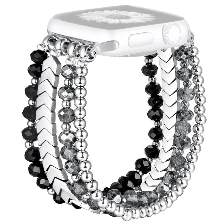 xDfind 箭頭水晶珠金屬錶帶，適用於Apple Watch 42 / 44 / 45 / 46 / 49mm，38 / 40 / 41 / S10 42mm