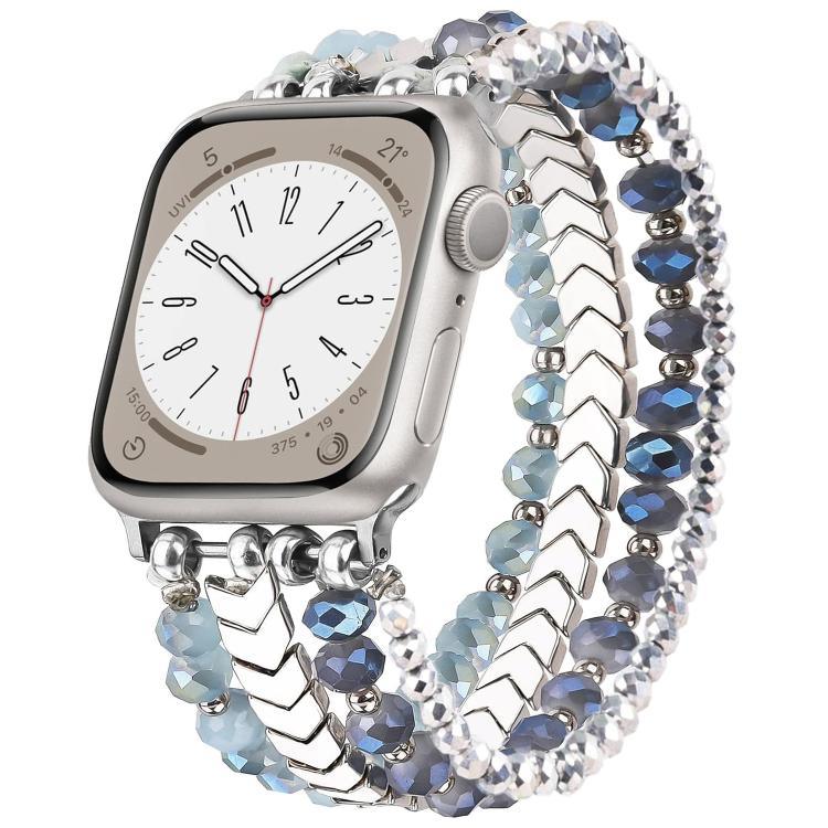 xDfind 箭頭水晶珠金屬錶帶，適用於Apple Watch 42 / 44 / 45 / 46 / 49mm，38 / 40 / 41 / S10 42mm