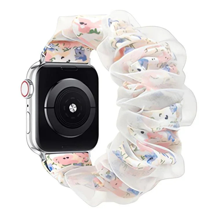 xDfind 聚酯混紡歐根紗雙層錶帶，適用於Apple Watch 42 / 44 / 45 / 46 / 49mm，38 / 40 / 41 / S10 42mm