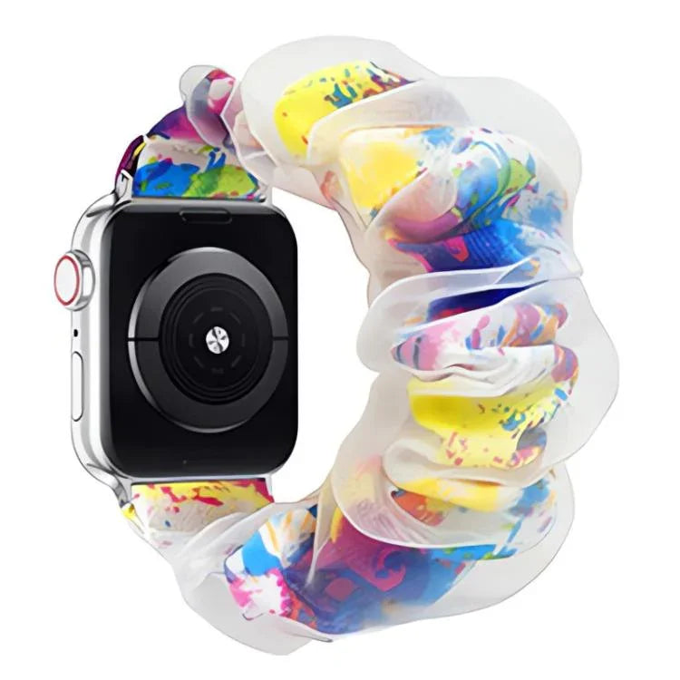 xDfind 聚酯混紡歐根紗雙層錶帶，適用於Apple Watch 42 / 44 / 45 / 46 / 49mm，38 / 40 / 41 / S10 42mm