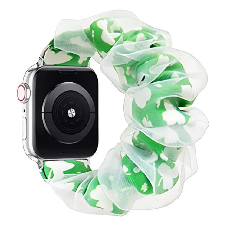 xDfind 聚酯混紡歐根紗雙層錶帶，適用於Apple Watch 42 / 44 / 45 / 46 / 49mm，38 / 40 / 41 / S10 42mm