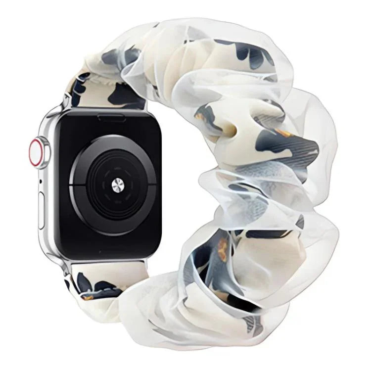 xDfind 聚酯混紡歐根紗雙層錶帶，適用於Apple Watch 42 / 44 / 45 / 46 / 49mm，38 / 40 / 41 / S10 42mm