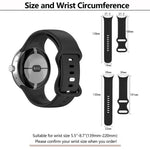 蝴蝶扣矽膠錶帶配 3D 曲面膜，適用於 Google Pixel Watch 3 45mm，適用於 Google Pixel Watch 3 41mm，適用於 Google Pixel Watch 2，適用於 Google Pixel Watch