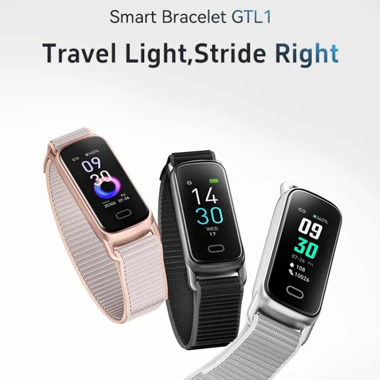 GTL1 0.96 吋 TFT 螢幕健身追蹤器智慧手環 支援心率監測