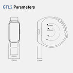 GTL2 1.47 吋 TFT 螢幕健身追蹤器智慧手環 支援心率監測