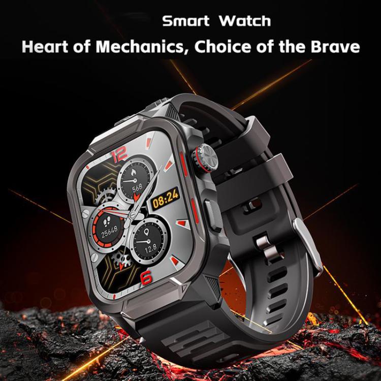 GTS9 1.96 inch TFT Screen Outdoor Rugged Smart Watch 3ATM Waterproof
