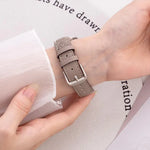 xDfind 牛仔鏈條金屬混合皮革錶帶，適用於Apple Watch 42 / 44 / 45 / 46 / 49mm，38 / 40 / 41 / S10 42mm