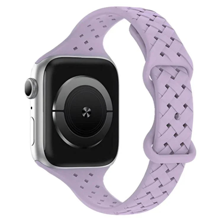 xDfind 蝴蝶扣編織矽膠錶帶，適用於Apple Watch 42 / 44 / 45 / 46 / 49mm，38 / 40 / 41 / S10 42mm