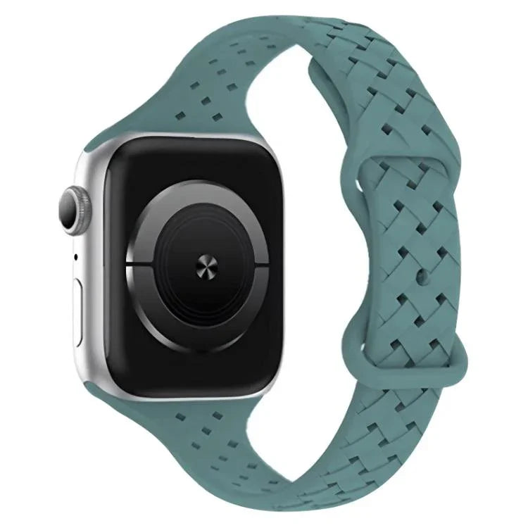 xDfind 蝴蝶扣編織矽膠錶帶，適用於Apple Watch 42 / 44 / 45 / 46 / 49mm，38 / 40 / 41 / S10 42mm