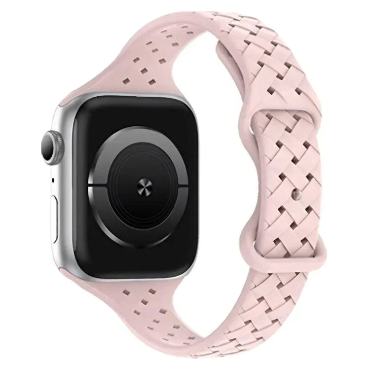xDfind 蝴蝶扣編織矽膠錶帶，適用於Apple Watch 42 / 44 / 45 / 46 / 49mm，38 / 40 / 41 / S10 42mm