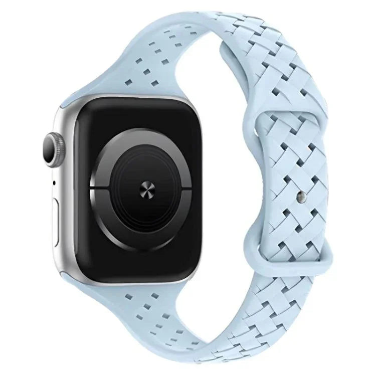 xDfind 蝴蝶扣編織矽膠錶帶，適用於Apple Watch 42 / 44 / 45 / 46 / 49mm，38 / 40 / 41 / S10 42mm