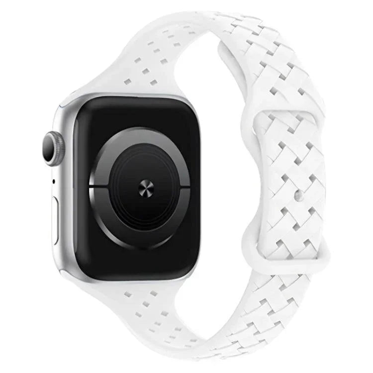 xDfind 蝴蝶扣編織矽膠錶帶，適用於Apple Watch 42 / 44 / 45 / 46 / 49mm，38 / 40 / 41 / S10 42mm