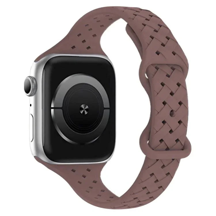 xDfind 蝴蝶扣編織矽膠錶帶，適用於Apple Watch 42 / 44 / 45 / 46 / 49mm，38 / 40 / 41 / S10 42mm