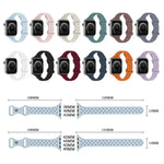 xDfind 蝴蝶扣編織矽膠錶帶，適用於Apple Watch 42 / 44 / 45 / 46 / 49mm，38 / 40 / 41 / S10 42mm