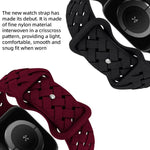 xDfind 蝴蝶扣編織矽膠錶帶，適用於Apple Watch 42 / 44 / 45 / 46 / 49mm，38 / 40 / 41 / S10 42mm