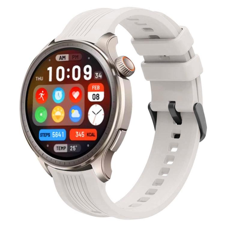 xDfind Black Buckle Silicone Watch Band, For Amazfit Balance