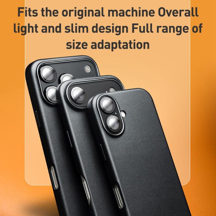 QIALINO科技皮革MagSafe手機殼，適用於iPhone 17 Pro Max、iPhone 17 Pro、iPhone 17、iPhone Air
