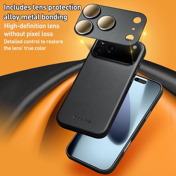 QIALINO科技皮革MagSafe手機殼，適用於iPhone 17 Pro Max、iPhone 17 Pro、iPhone 17、iPhone Air