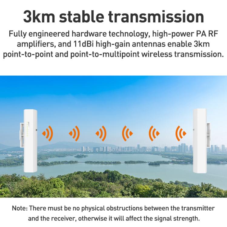 COMFAST CF-E113A V2 5.8GHz 300Mbps 11dBi監控橋接WiFi中繼器套裝，澳規插頭，歐規插頭，美規插頭，英規插頭