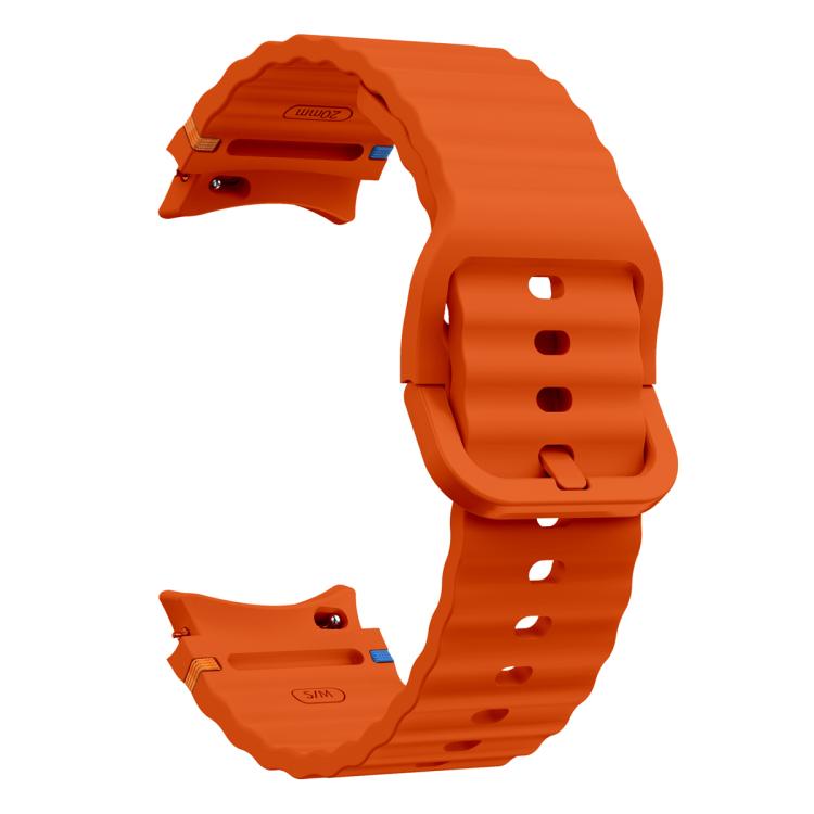 波浪縫線矽膠錶帶搭配 3D 曲面膜，適用 Samsung Galaxy Watch FE 40mm、Samsung Galaxy Watch7 44mm、Samsung Galaxy Watch7 40mm、Samsung Galaxy Watch6 Classic 47mm
