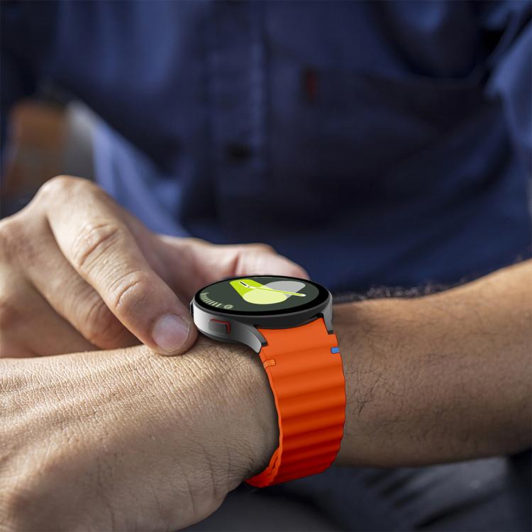 波浪縫線矽膠錶帶，配3D曲面保護膜，適用於Samsung Galaxy Watch4 Classic 46mm、Samsung Galaxy Watch4 Classic 42mm、Samsung Galaxy Watch5 Active 40mm、Samsung Galaxy Watch5 Active 44mm