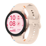 素色縫線矽膠錶帶搭配 3D 曲面膜，適用 Samsung Galaxy Watch FE 40mm、Samsung Galaxy Watch7 44mm、Samsung Galaxy Watch7 40mm、Samsung Galaxy Watch6 Classic 47mm