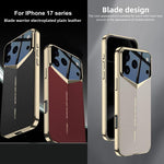GKK Blade Phantom素面皮革手機殼，適用於iPhone 17 Pro Max、iPhone 17 Pro